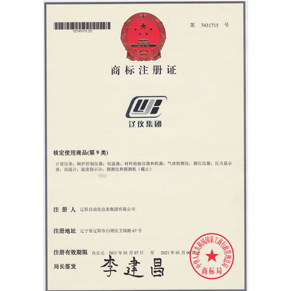 Trademark Registration Certificate